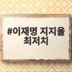 이재명 지지율 최저치 37퍼센트 부동산 인사 논란이 부른 위기 이재명 지지율 최저치