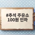 추석 주유소 100원 인하 일반 주유소 반발에 대한 궁금증 추석 주유소 100원 인하
