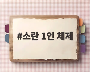소란 1인 체제