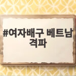 여자배구 베트남 격파로 조 1위 8강 진출 김다인 서브가 빛났다 여자배구 베트남 격파