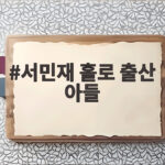 서민재 홀로 출산 아들 훌쩍 자란 모습 친부는 왜 연락 끊었나 서민재 홀로 출산 아들