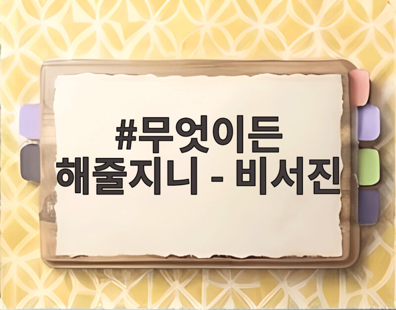 무엇이든 해줄지니 비서진 이서진 손예진 미모 인정 지창욱 찬밥 신세 1 무엇이든 해줄지니 - 비서진