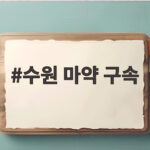 수원 마약 구속 영장 발부 반전 있었던 사건 전말과 수사 수원 마약 구속