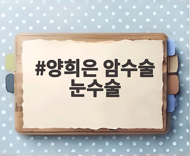 양희은 암수술 눈수술 4월 수술과 6월 각막이식의 진짜 이야기 1 양희은 암수술 눈수술