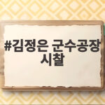 김정은 군수공장 시찰 포병 강조와 김재룡 복귀 의미 확인 김정은 군수공장 시찰