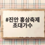 진안 홍삼축제 초대가수