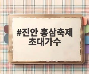 진안 홍삼축제 초대가수