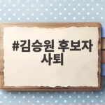 김승원 후보자 사퇴