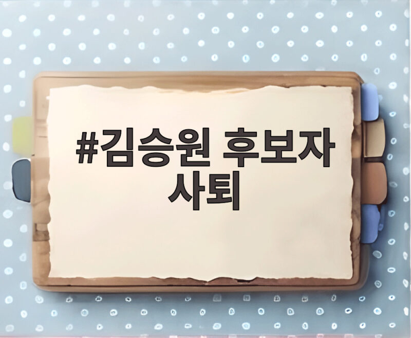 김승원 후보자 사퇴
