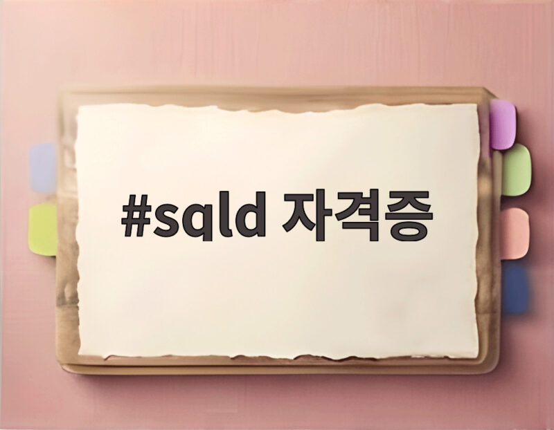 sqld 자격증 시험 일정과 데이터 직무 취업 준비 방법 1 sqld 자격증