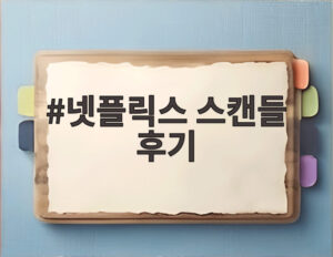 넷플릭스 스캔들 후기