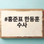 홍준표 한동훈 수사, 김승원 사퇴 후 어떤 전개가 펼쳐질까 홍준표 한동훈 수사