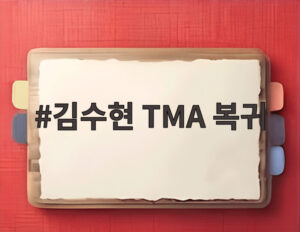 김수현 TMA 복귀