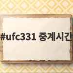 ufc331 중계시간