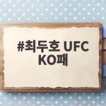 최두호 UFC KO패