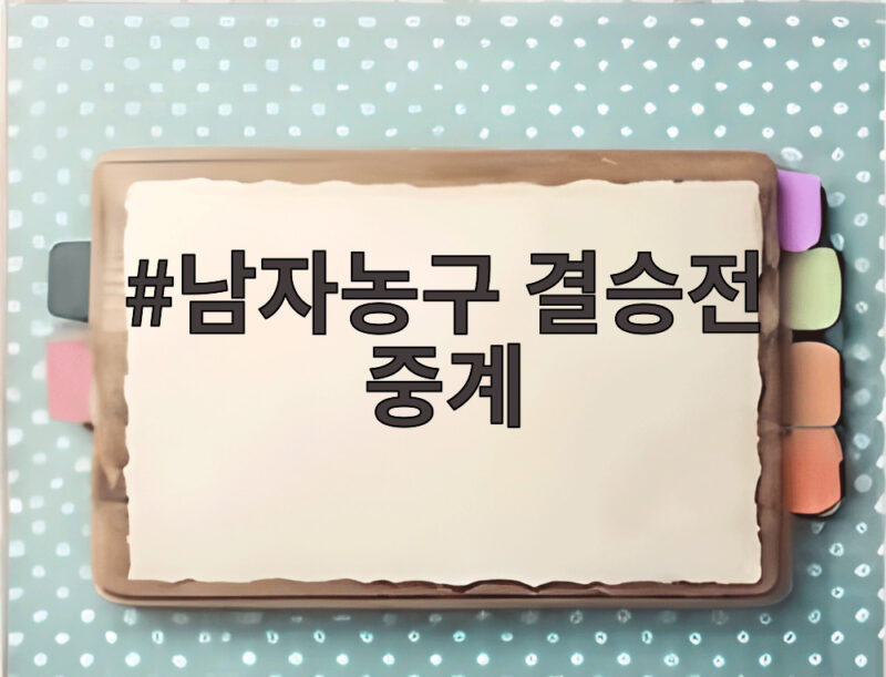 남자농구 결승전 중계 12년 만의 한일전 금메달 도전 생방송 보는 방법 1 남자농구 결승전 중계
