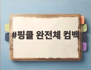 핑클 완전체 컴백