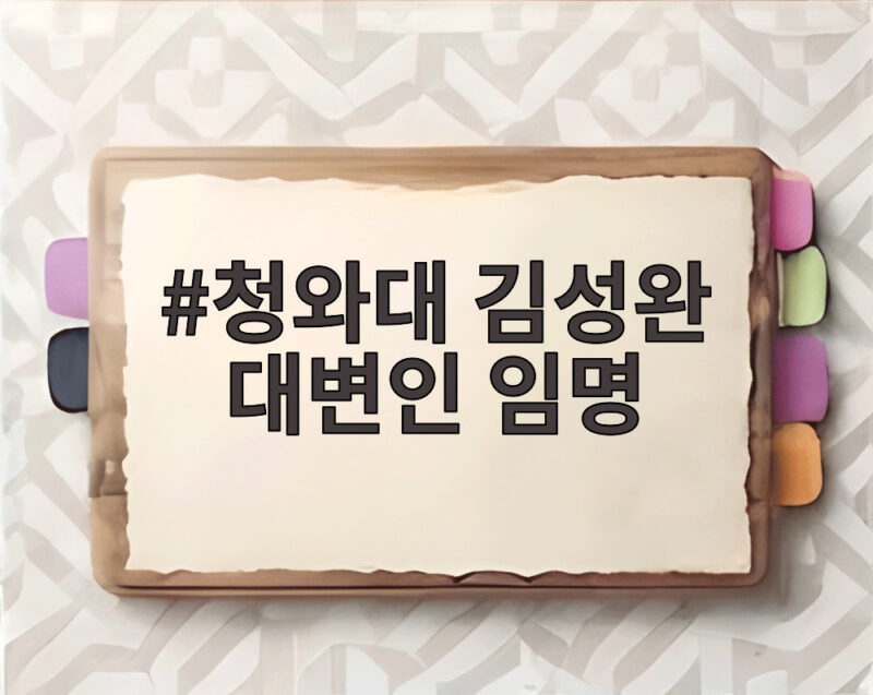 청와대 김성완 대변인 임명 5개월 공석 끝에 달라질 것은 1 청와대 김성완 대변인 임명