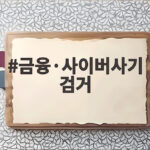 금융·사이버사기 검거
