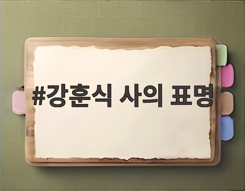 강훈식 사의 표명
