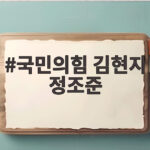 국민의힘 김현지 정조준 강훈식 사의 꼬리자르기 논란 바로알기 국민의힘 김현지 정조준
