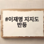 이재명 지지도 반등