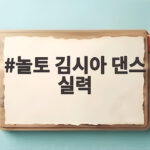놀토 김시아 댄스 실력 소녀시대 찐팬이라 태연이 탐냈다 놀토 김시아 댄스 실력