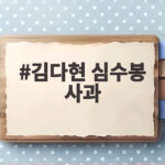 김다현 심수봉 사과 통화로 직접 받아 마음을 잘 추스르겠다는 진심 이렇게 전했다 김다현 심수봉 사과