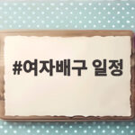 여자배구 일정 오늘 태국과 동메달전 경기 시간과 중계 채널 확인 여자배구 일정