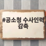 공소청 수사인력 감축 70퍼센트 우리 생활에 미치는 영향은 공소청 수사인력 감축