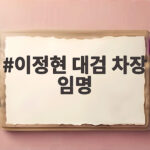 이정현 대검 차장 임명