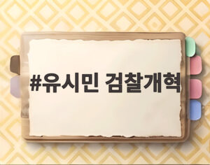 유시민 검찰개혁