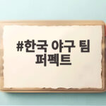 한국 야구 팀 퍼펙트로 홍콩 13대0 완파 2연승 비결 한국 야구 팀 퍼펙트