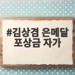 김상겸 은메달 포상금 자가