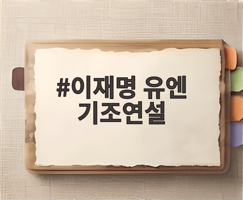 이재명 유엔 기조연설 한반도 평화공존 세 가지 청사진 확인하기 1 이재명 유엔 기조연설