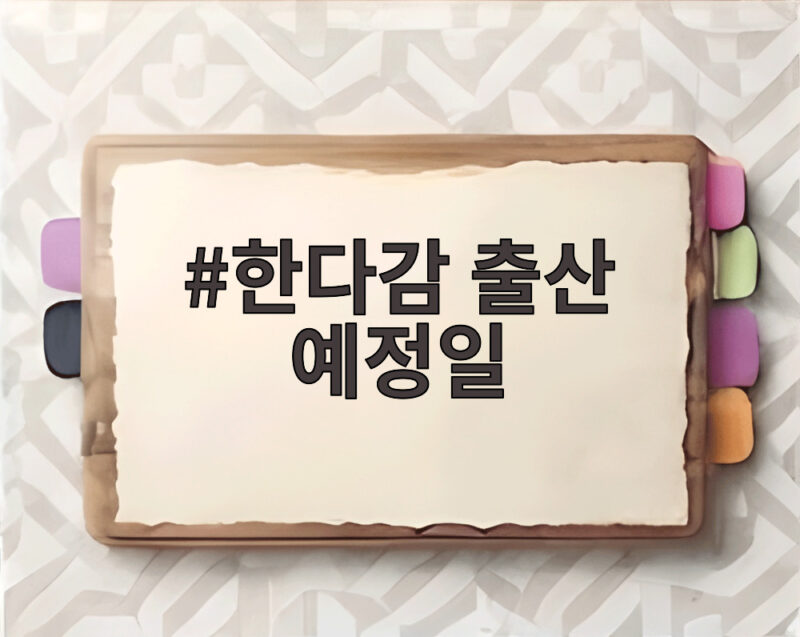 한다감 출산 예정일, 드디어 아들 품에 안았다 1 한다감 출산 예정일