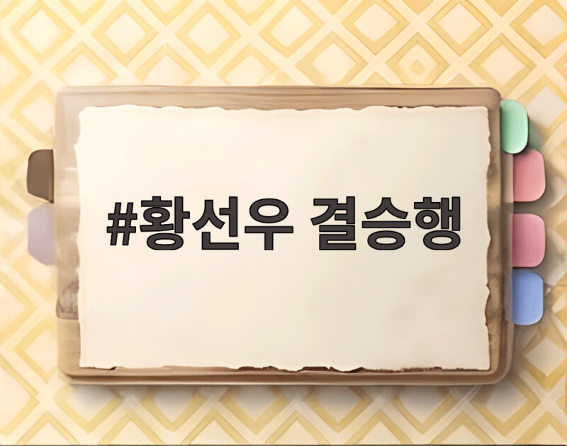 황선우 결승행