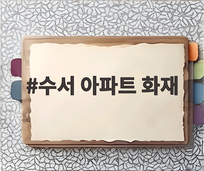 수서 아파트 화재 사건으로 살펴보는 노후 아파트 안전과 대피 요령 1 수서 아파트 화재