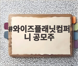 와이즈플래닛컴퍼니 공모주