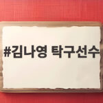 김나영 탁구선수 혼합복식 8강 일본과 듀스 접전 끝에 석패 김나영 탁구선수