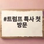 트럼프 특사 첫 방문