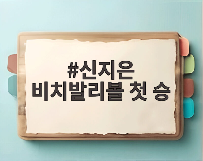 신지은 비치발리볼 첫 승, 악플과 설움 딛고 이룬 성과 1 신지은 비치발리볼 첫 승
