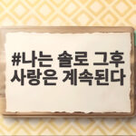 나는 솔로 그후 사랑은 계속된다 결혼과 새 로맨스 나는 솔로 그후 사랑은 계속된다
