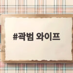 곽범 와이프, 가방 팔고 돌반지 처분하며 버틴 아내의 이야기 곽범 와이프