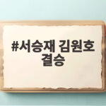서승재 김원호 결승 아쉽게 놓치고 동메달 획득 서승재 김원호 결승