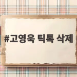 고영욱 틱톡 삭제