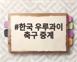한국 우루과이 축구 중계