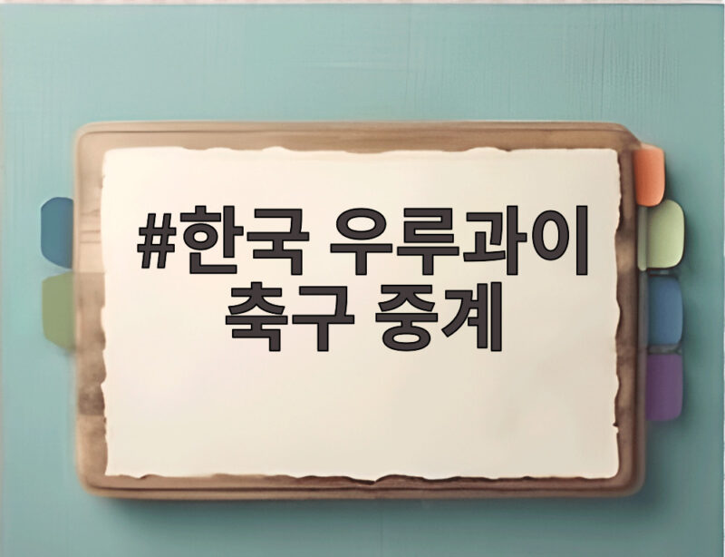 한국 우루과이 축구 중계