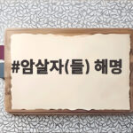 암살자(들) 해명 논란 결말 진실은 무엇일까 암살자(들) 해명