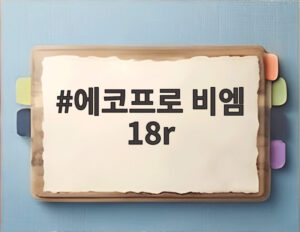 에코프로 비엠 18r